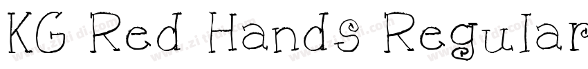 KG Red Hands Regular字体转换